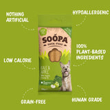 Soopa Superfood Dental Sticks Kale & Apple – natural grain-free dog dental treats with kale, apple, and kelp for healthy teeth and overall wellness.