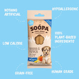 Soopa Superfood Dental Sticks Puppy Banana & Pumpkin – Natural, grain-free dental chews for puppies with banana and pumpkin.