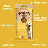 Soopa Superfood Jumbo Sticks Banana & Peanut Butter – hypoallergenic grain-free jumbo dog chews for large breeds, made with natural ingredients.