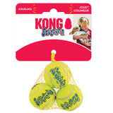SqueakAir Balls 3 Pack - Durable, Squeaky Tennis Balls for Dogs