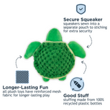Tall Tails Baby Turtle Plush Toy for Dogs
