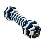 Tall Tails Braided Navy Bone - Durable Tug and Fetch Toy