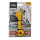 Tall Tails G.O.A.T. Rubber Sport Bone - Durable Treat and Fetch Toy for Dogs
