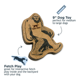 Tall Tails Natural Leather & Wool Bigfoot Tug Toy for Dogs