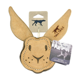 Tall Tails Natural Leather & Wool Rabbit Toy for Dogs