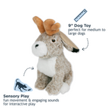 Tall Tails Plush Animated Jackalope - Interactive Soft Toy for Dogs