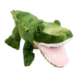 Tall Tails Plush Crunch Gator - Durable, Squeak & Crinkle Toy for Dogs