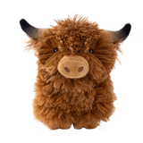Tall Tails Plush Highland Cow - Soft Squeaky Toy for Dogs