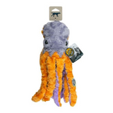 Tall Tails Plush Octopus Dog Toy – Squeaky, Crinkly, Tug and Snuggle Fun for Dogs.
