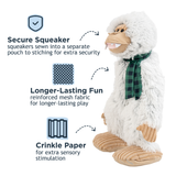 Tall Tails Stuffless Yeti with Scarf