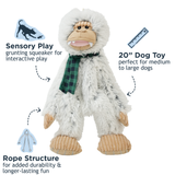 Tall Tails Stuffless Yeti with Scarf