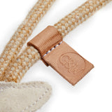 Green & Wilds Thin Lizzie Bonefish Eco Dog Toy – made from natural jute fabric with plaited jute rope, biodegradable and pet-safe.