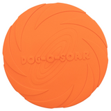Trixie Floating Orange Rubber Disc – Durable Natural Rubber Frisbee for Dogs
