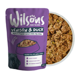 Wilsons Gently Steamed Fresh Venison & Duck