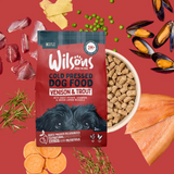 Wilsons Premium British Cold Pressed Dog Food Venison & Trout