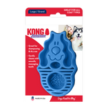 KONG ZoomGroom -Rubber Grooming Brush for Dogs