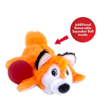 KONG Cozie Pocketz Fox - Interactive Puzzle Plush for Dogs