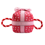 Ancol Its My Birthday Present Pink - Squeaky, Plush Birthday Toy for Dogs