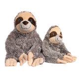 Fabdog Fluffy Sloth - Squeaky Plush Dog Toy