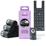 Adios Compostable Poo Bags on a Roll with Handles - 120 Bags