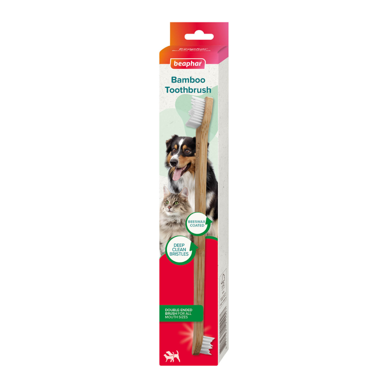 Beaphar Double Ended Bamboo Toothbrush