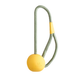 Beco Slinger Ball - Natural Rubber Fetch Toy with Rope for Dogs