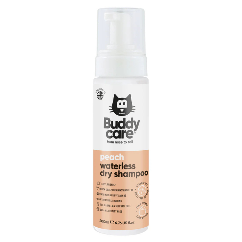Buddycare Cat Waterless Dry Shampoo - Peach Fragrance