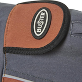 Buster Softshell Coat Steel Grey & Leather Brown