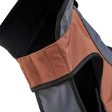 Buster Softshell Coat Steel Grey & Leather Brown