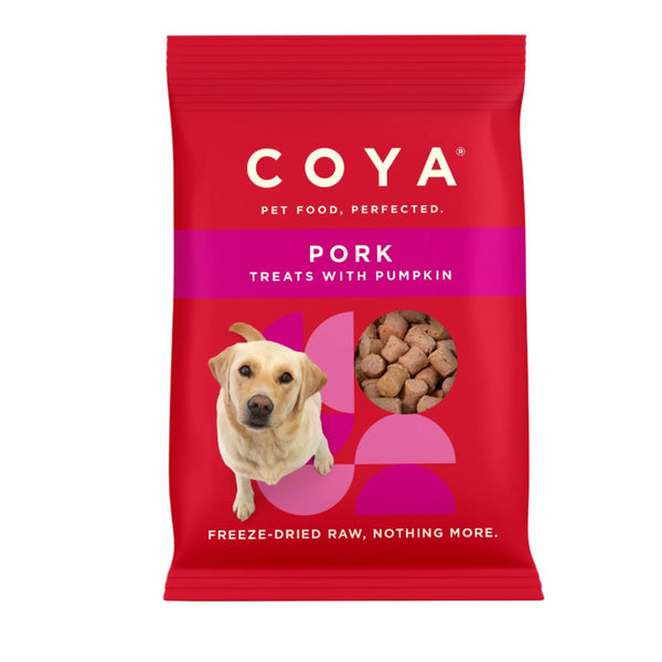 COYA Freeze-Dried Raw Pork Dog Treats with Sweet Potato – Healthy and Natural