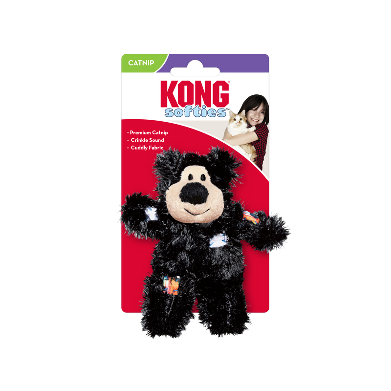 KONG Cat Softies Bear (Assorted Colours)