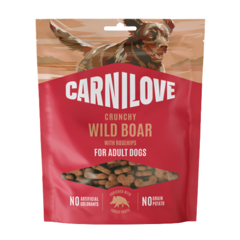 Carnilove Crunchy Wild Boar with Rosehips for Adult Dogs