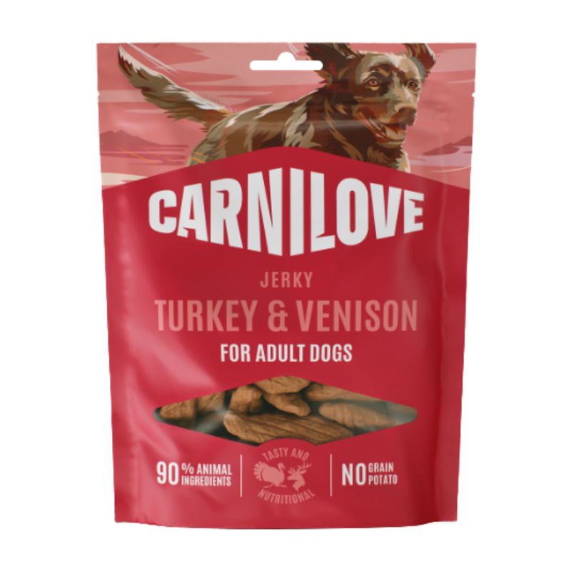 Carnilove Jerky Turkey & Venison for Adult Dogs
