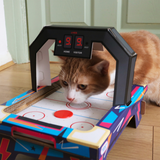 Cat Playhouse Scratch Air Hockey