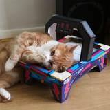 Cat Playhouse Scratch Air Hockey