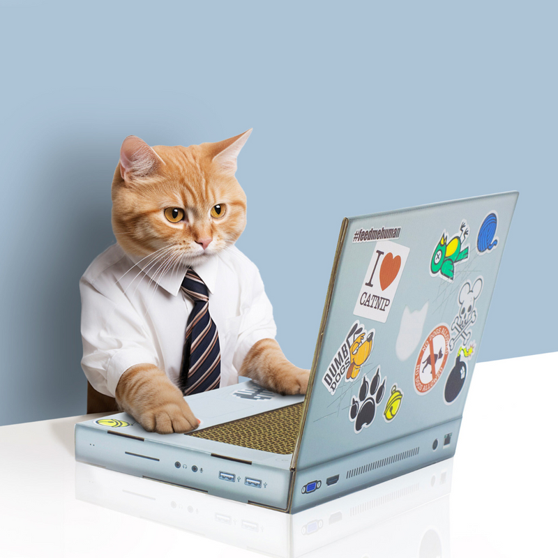 Cat Playhouse Scratch Laptop