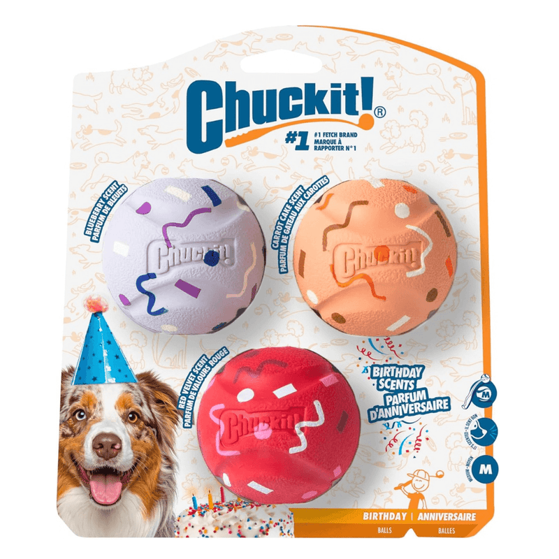 Chuckit Birthday Ball 3 Pack
