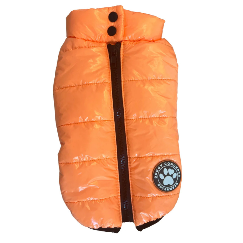 Doggy Concepts Puffer Coat Neon Orange