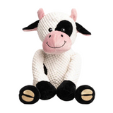 Fabdog Floppy Cow Plush Dog Toy