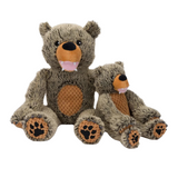 Fabdog Floppy Grizzly Bear Plush Dog Toy