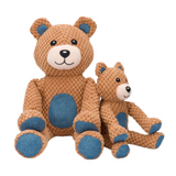 Fabdog Floppy Honey Bear Plush Dog Toy