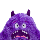 Fabdog Fluffy Purple Monster - Soft, Squeaky Cuddle Buddy