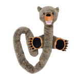 Fabdog Twisty Grizzly Bear – 5-Foot Soft Sherpa Playmate