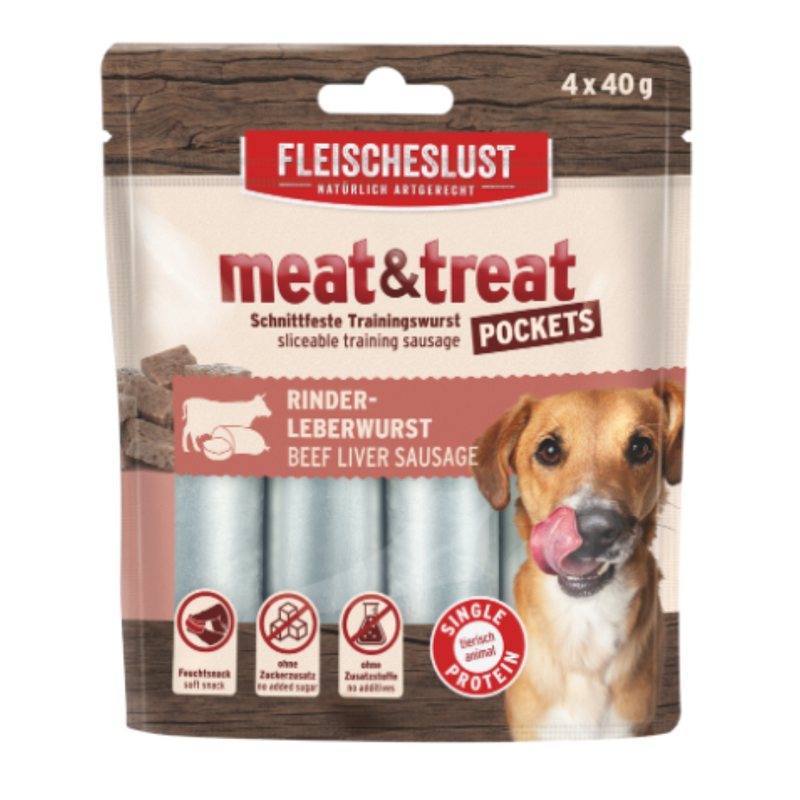 Fleischeslust Meat & Treat Beef Liver Pockets