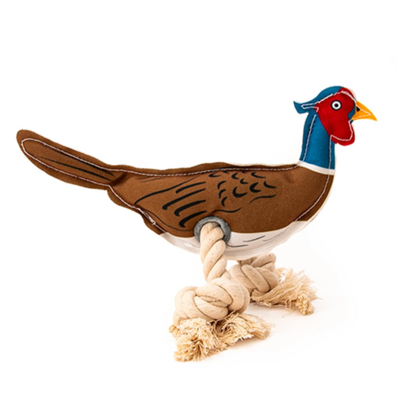 Green Elk Canvas Buddies Pheasant with Rope