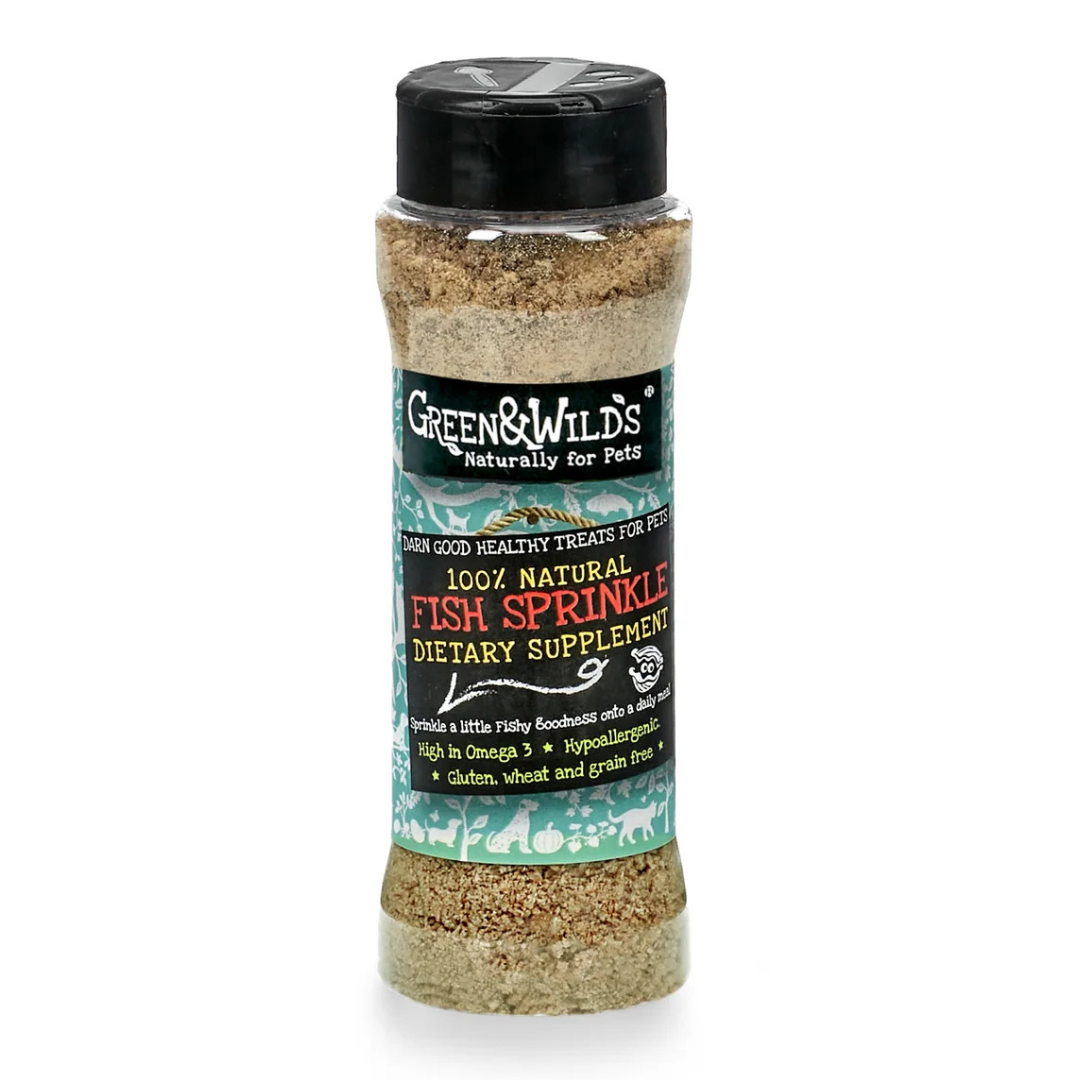 Green & Wilds Fish Sprinkles - Natural Pet Food Topper - Brown's ...