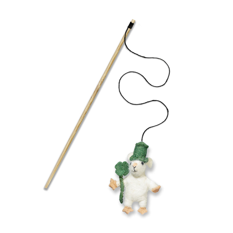 Green & Wilds Murphy Mouse Teaser Toy With Catnip