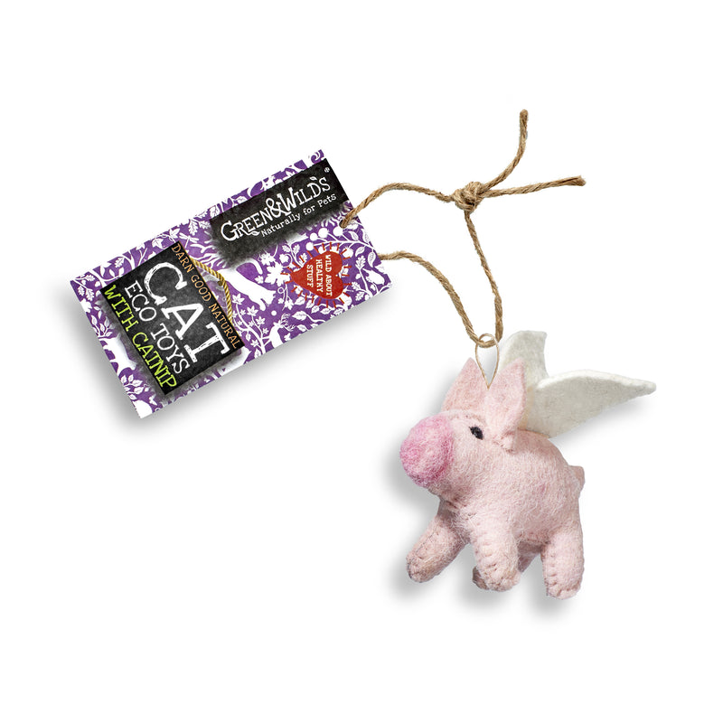 Green & Wilds Piggie Sue With Catnip - Eco Toy for Cats