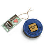 Green & Wilds Square Peg Eco Dog Toy made from natural jute and suede, designed for sustainable and safe play.
