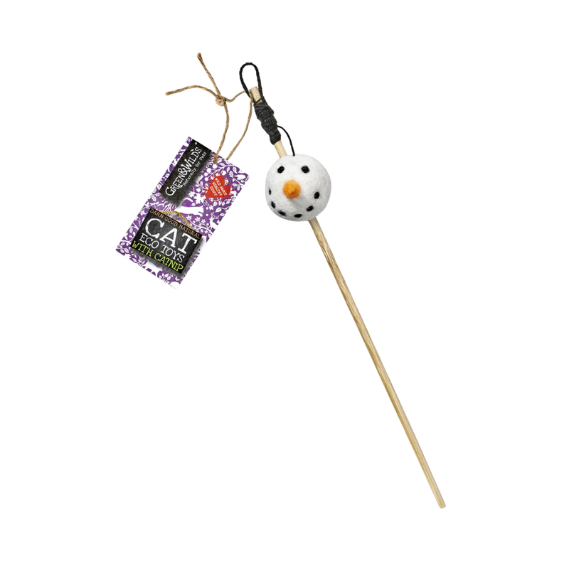 Green & Wilds Brrrian Teaser Toy With Catnip - Eco Toy for Cats